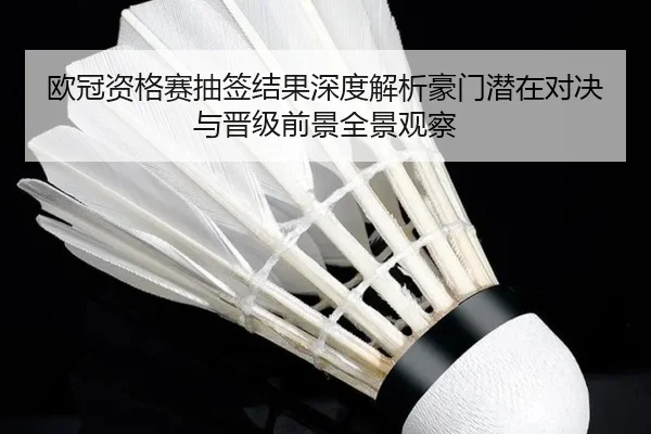 欧冠资格赛抽签结果深度解析豪门潜在对决与晋级前景全景观察